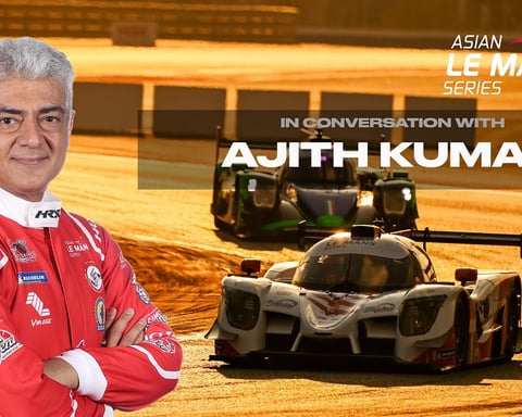 Ajith Kumar discusses his racing career at the Asian Le Mans Series