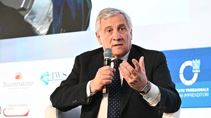 Italian Foreign Minister Antonio Tajani condemns the Hamas attack in Israel's Sharon region, June 7 2026