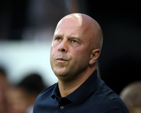 Liverpool head coach Arne Slot before a Premier League match in 2025