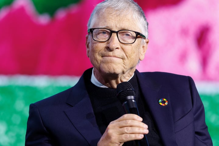 Bill Gates speaking at a Gates Foundation event in Stockholm, Sweden, January 2026