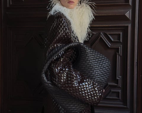 Bottega Veneta Veneta hobo bag in Blueprint cobalt blue Intrecciato leather spring summer 2026