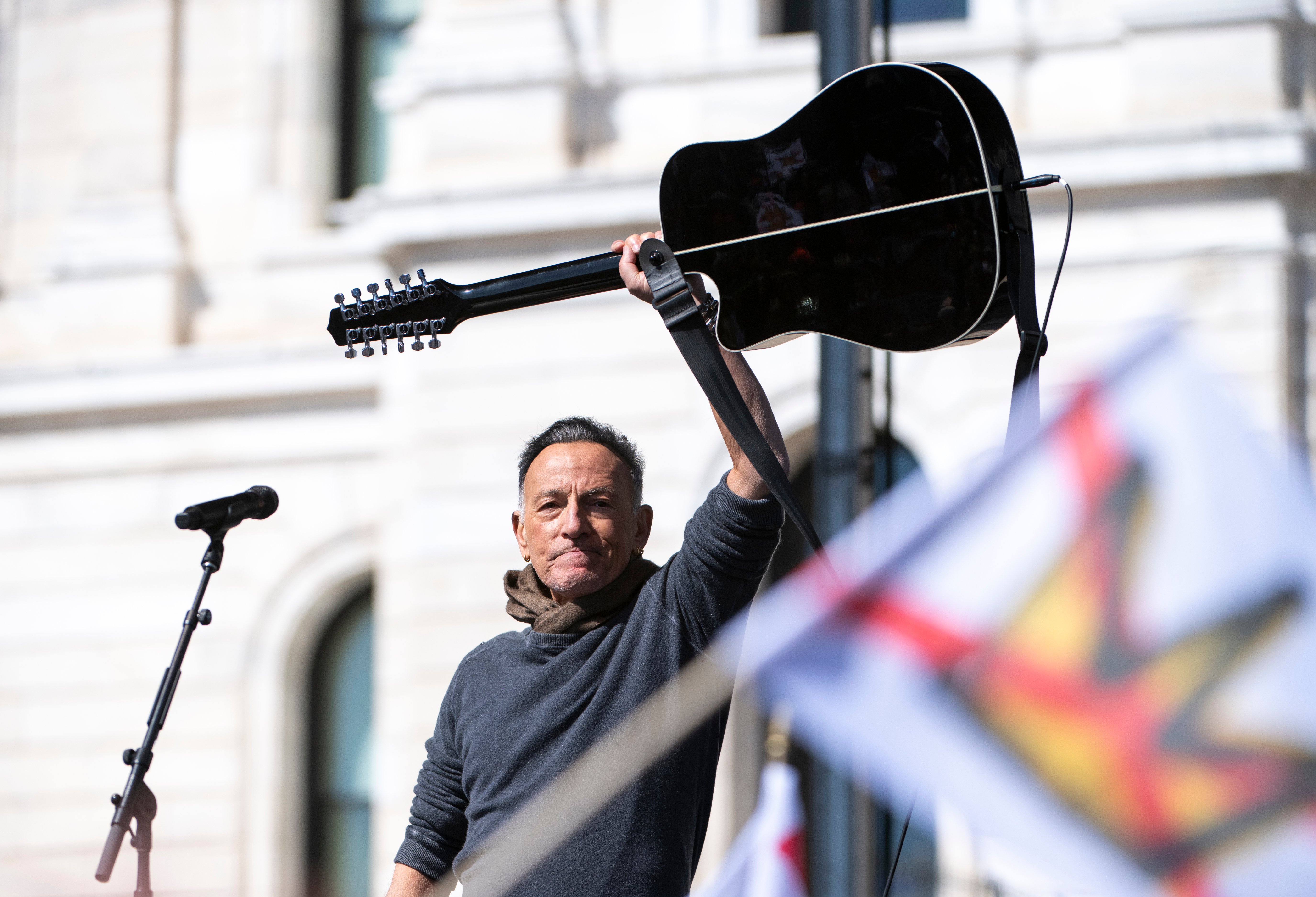 Bruce Springsteen photographed via The Hollywood Reporter ahead of receiving the Harry Belafonte Voices for Social Justice Award at the Tribeca Film Festival 2026