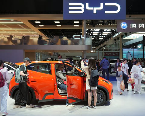 China EVs hit a record 66.7 percent of new car sales as petrol vehicles fall in mainland market