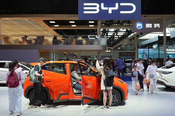 China EVs hit a record 66.7 percent of new car sales as petrol vehicles fall in mainland market