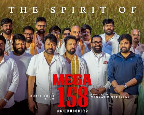 Chiranjeevi and Bobby Kolli Mega158 action film shoot begins