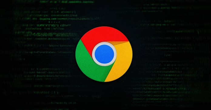 Chrome browser logo with security warning overlay representing CVE-2026-11645 V8 zero-day vulnerability