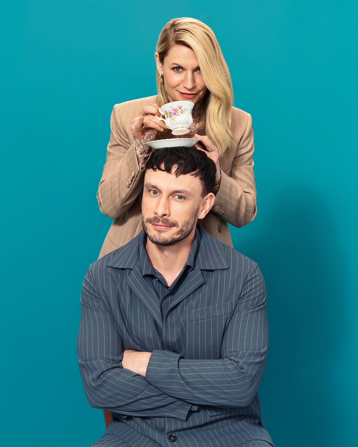 Claire Danes and Richard Gadd photographed together for Variety's Actors on Actors Emmy Edition in 2026
