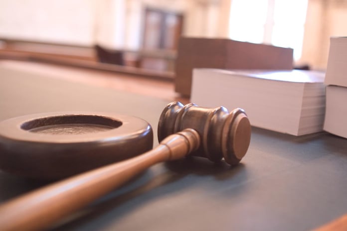 A courtroom gavel, illustrating a court ruling in the xAI OpenAI lawsuit