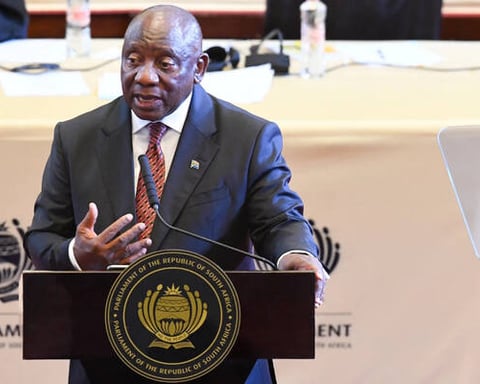 South African President Cyril Ramaphosa
