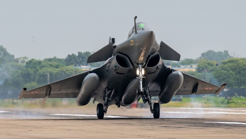 Dassault Rafale fighter jet in Indian Air Force configuration under the MRFA programme for 114 aircraft