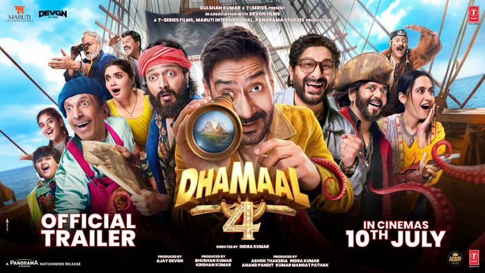 Dhamaal 4 trailer featuring Ajay Devgn Arshad Warsi Riteish Deshmukh and Jaaved Jaaferi