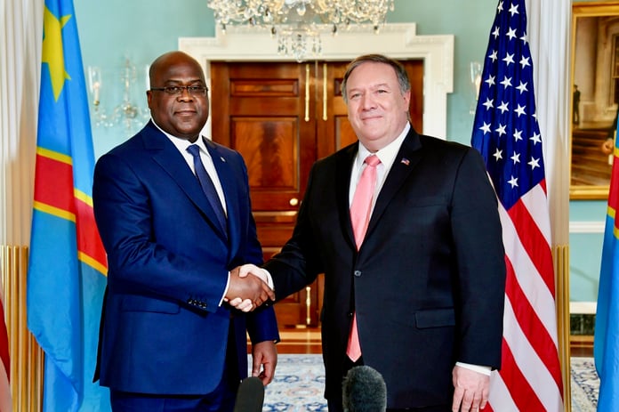 Felix Tshisekedi, president of the Democratic Republic of Congo, whose term-limit referendum bill sparked the Kinshasa protest