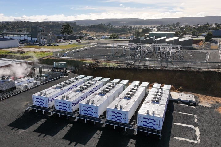 Aerial view of Firmus Project Southgate AI data centre campus in northern Tasmania