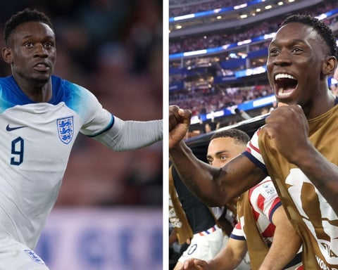 Folarin Balogun in action for the United States at the World Cup