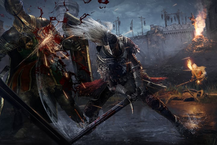 Elden Ring battle scene representing FromSoftware creative freedom amid Kadokawa investor pressure