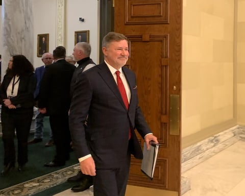 Oklahoma Attorney General Gentner Drummond, who urged the Big 12 to suspend Brendan Sorsby and rebutted Texas AG Ken Paxton