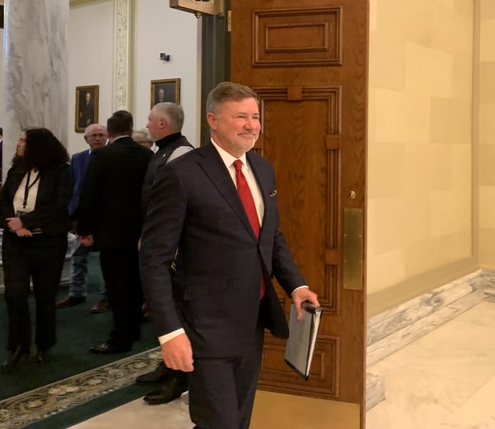Oklahoma Attorney General Gentner Drummond, who urged the Big 12 to suspend Brendan Sorsby and rebutted Texas AG Ken Paxton