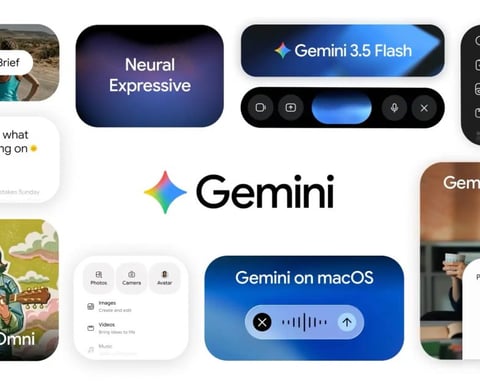 Google Gemini I/O 2026 app update showcasing Daily Brief, Neural Expressive redesign and Spark AI agent