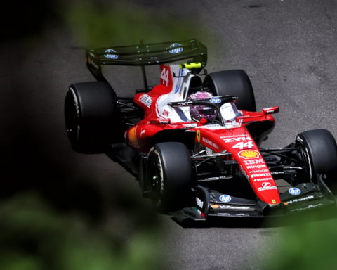 Lewis Hamilton driving Ferrari SF-26 during Free Practice 2 at 2026 Monaco Grand Prix