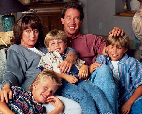 The cast of Home Improvement, the 1991-1999 ABC sitcom starring Tim Allen