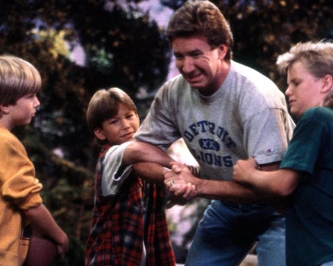 Tim Allen in a scene from Home Improvement, the ABC sitcom