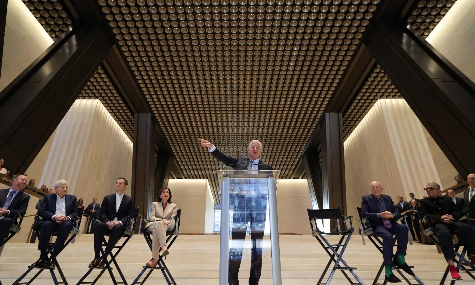 JPMorgan CEO Jamie Dimon at bank headquarters where he hosted the SpaceX IPO roadshow for 2,500 wealthy clients across 26 US states