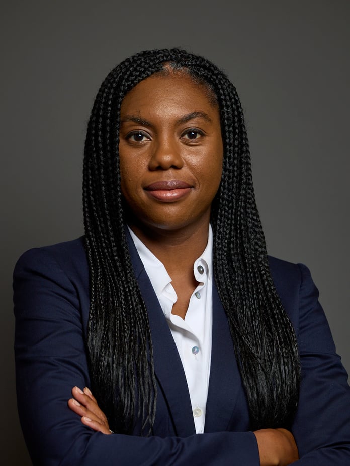 Kemi Badenoch, the UK Conservative leader who pledged to scrap the Public Sector Equality Duty, in her official portrait
