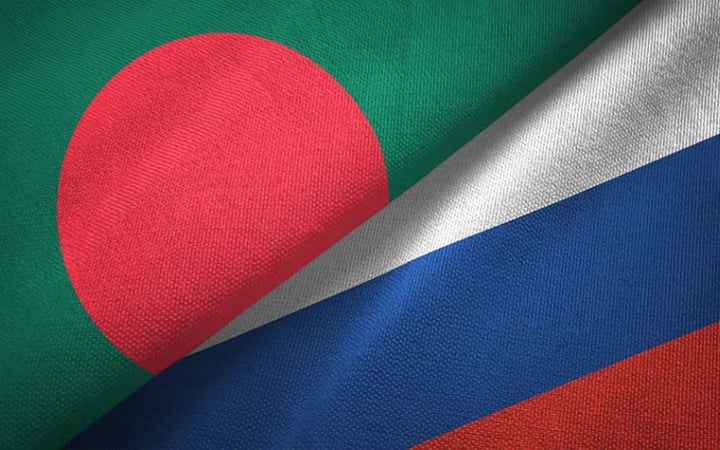 Russian Foreign Minister Sergey Lavrov and Bangladeshi Foreign Minister Khalilur Rahman at joint press conference in Moscow, June 8, 2026