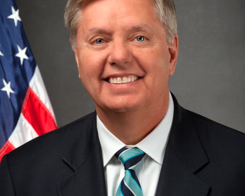 Lindsey Graham, the South Carolina senator who won his Republican primary, in his official Senate photo