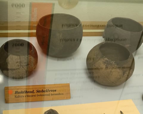 Neolithic Linear Pottery culture vessels, the farming culture that occupied the Vrable settlement in Slovakia
