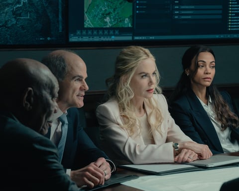 Zoe Saldana as Joe in Lioness Season 3, which premieres August 2 on Paramount+