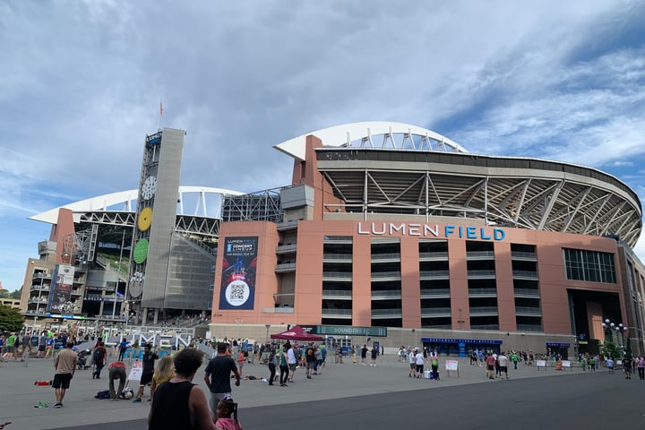 Lumen Field in Seattle, a 2026 World Cup venue, the kind of stadium the returned round-of-16 tickets were for