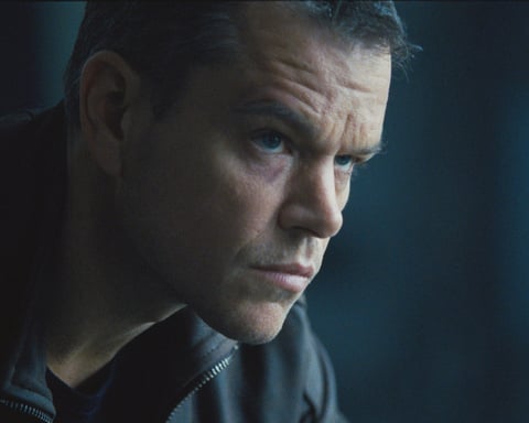 Matt Damon as Jason Bourne in the Bourne film franchise