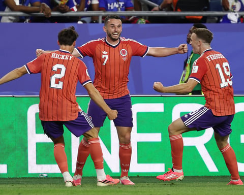 John McGinn celebrates Scotland's 1-0 World Cup win over Haiti at the Gillette Stadium in Foxborough, 2026 FIFA World Cup Group C