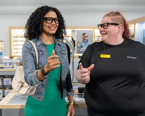 Meta Lab @ Best Buy 900-square-foot shop-in-shop featuring AI glasses and VR headset demos