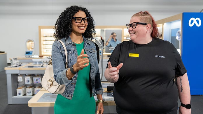 Meta Lab @ Best Buy 900-square-foot shop-in-shop featuring AI glasses and VR headset demos