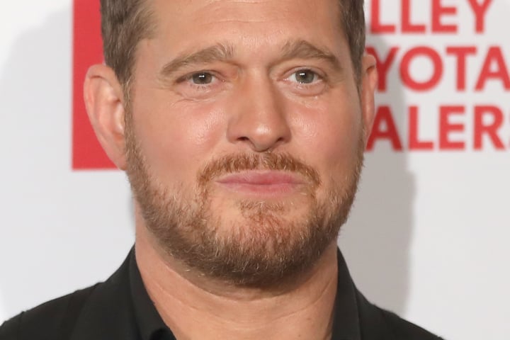 Michael Buble, who performed with a choir at the Canada World Cup opening ceremony at BMO Field in Toronto