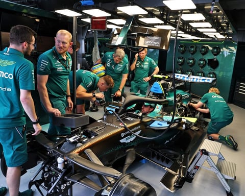 F1 cars and teams prepare in Monaco paddock ahead of the 2026 Monaco Grand Prix
