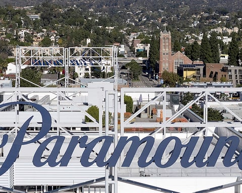 The Paramount sign in Los Angeles