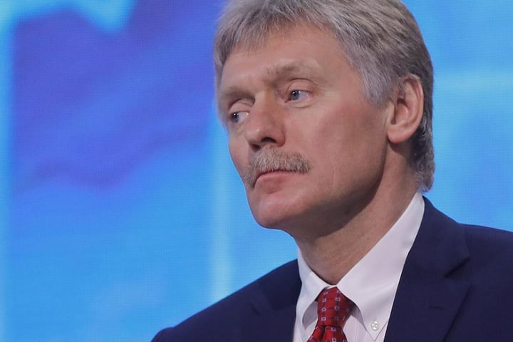 Kremlin spokesman Dmitry Peskov speaking at press briefing on Ukraine mediation June 2026