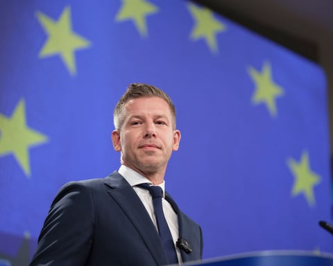 Hungarian Prime Minister Péter Magyar speaks at a joint press conference with German Chancellor Friedrich Merz in Berlin, June 2026