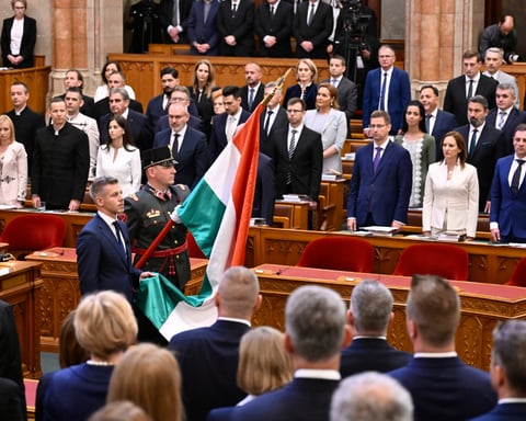 Peter Magyar takes the oath as Hungary's prime minister in Budapest