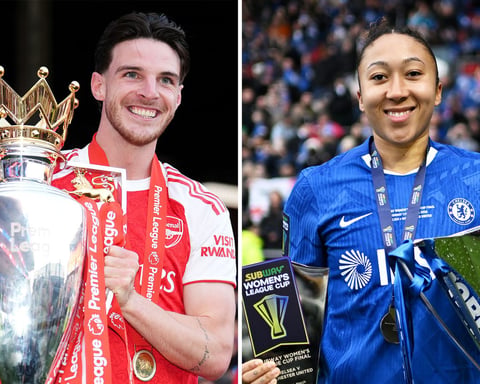 Declan Rice and Lauren James PFA Players Player of the Year 2026 shortlist