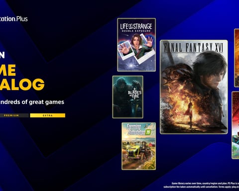 PS Plus Extra and Premium June 2026 game catalog lineup featuring Final Fantasy XVI