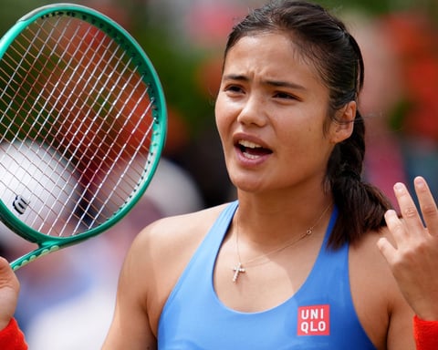 Emma Raducanu at the HSBC Championships Queen's Club women's singles final 2026