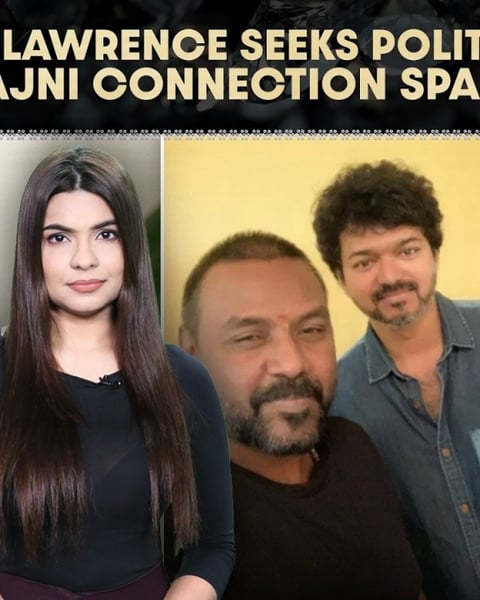 Raghava Lawrence discusses his political entry and connection to Chief Minister Vijay