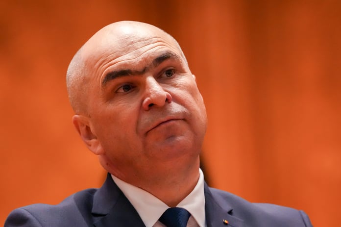 Romanian parliament session during no-confidence vote against PM Ilie Bolojan in Bucharest May 2026
