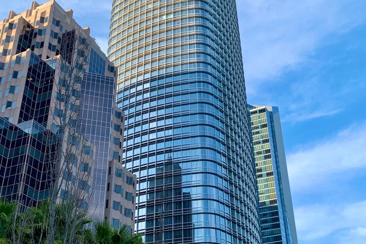 Salesforce Tower in San Francisco, headquarters of the company acquiring AI firm Fin