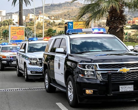 Saudi Arabia immigration enforcement officers detaining illegal residents during a nationwide crackdown