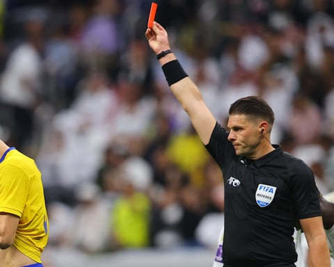Australian VAR official Shaun Evans officiating during AFC Champions League match 2024